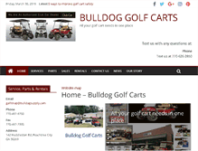 Tablet Screenshot of bulldoggolfcarts.com